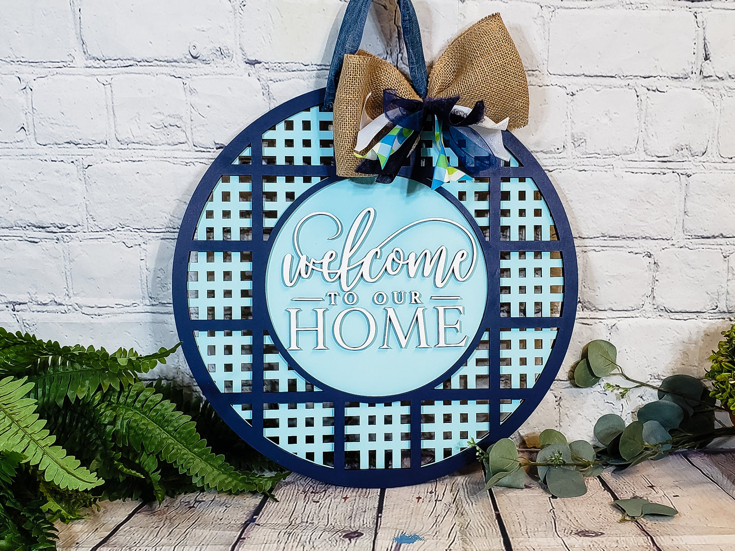 Finished - Large Door Hanging Sign - Welcome to our Home | Ractan