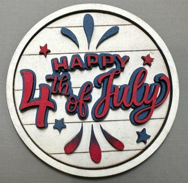 Happy 4th Of July | Add On For Home Sweet Home Sign