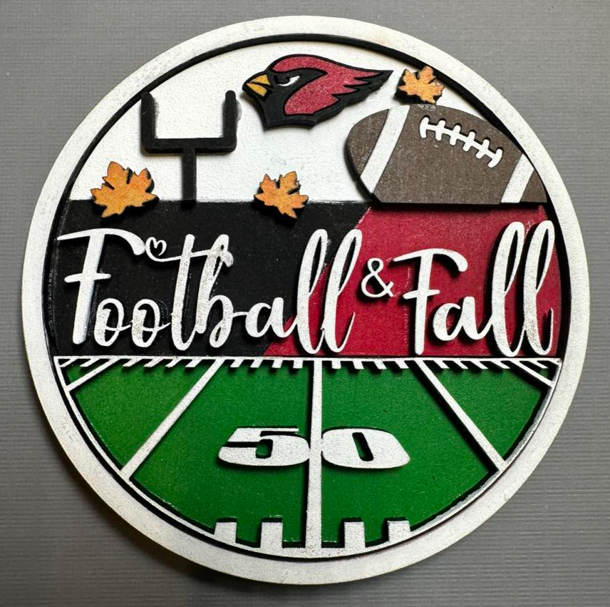 Football & Fall - Cowboys | Cardinals | Add On For Home Sweet Home Sign