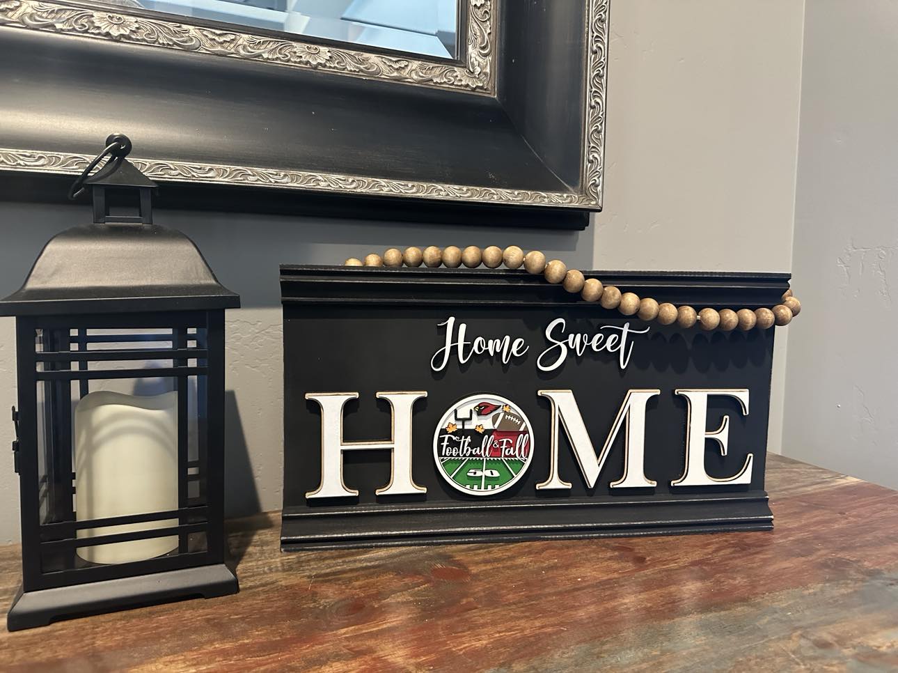 Home Sweet Home Sign with interchangeable "O"