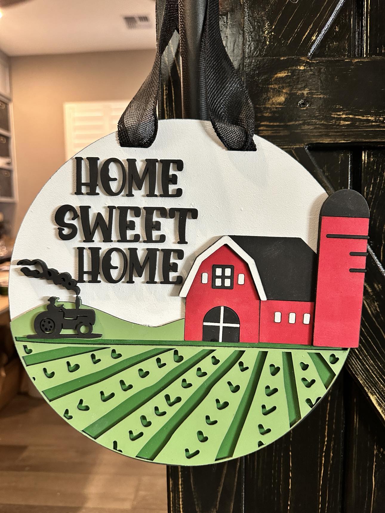 Home Sweet Home | Barn | Handcrafted Finished Tabletop Or Large Door Signs
