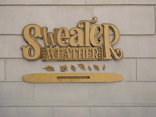 Sweater Weather Shelf Sitter / Tabletop Decor