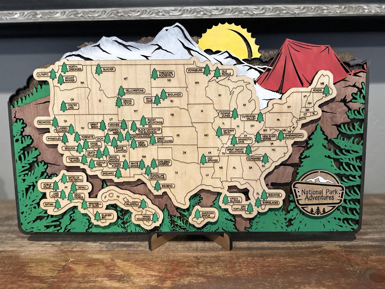 National Park Adventures Map