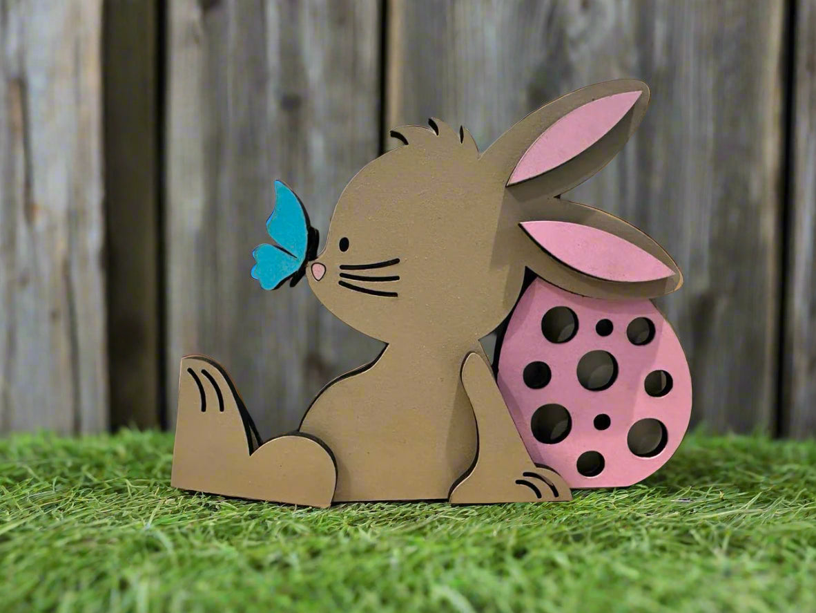Shelf Sitter | Easter Bunny With Butterfly