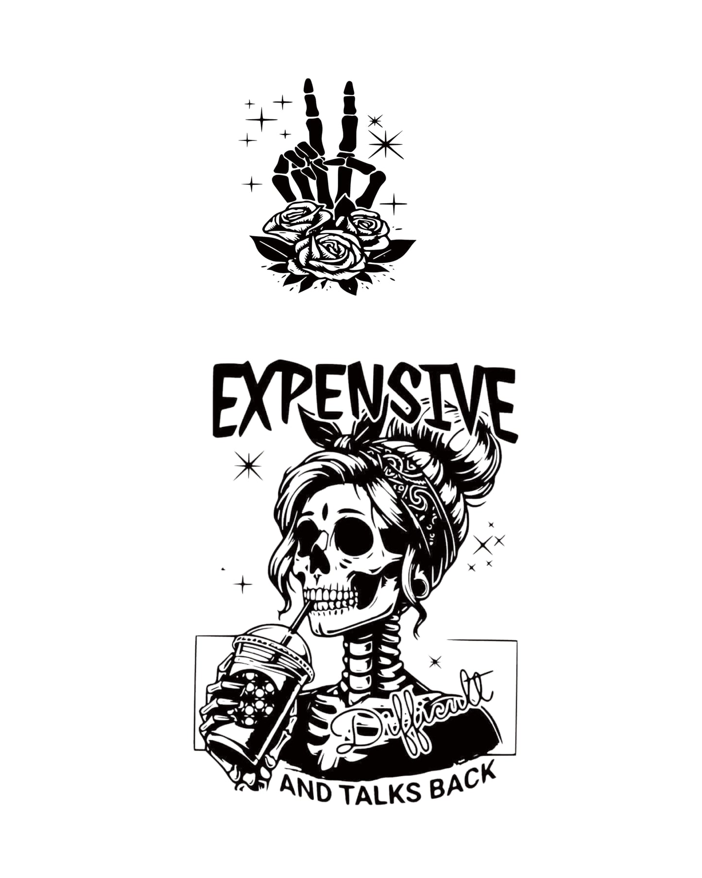 Expensive & Talks Back - Graphic T-Shirt
