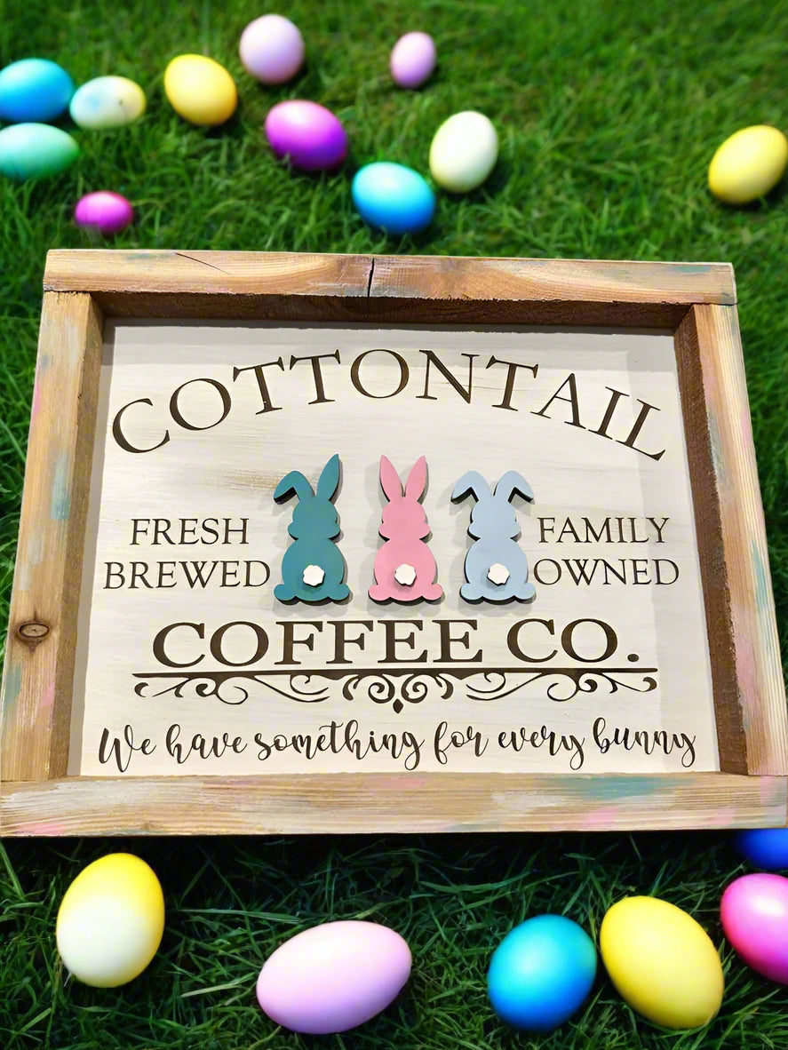 Easter Sign | Cottontail Coffee Co.