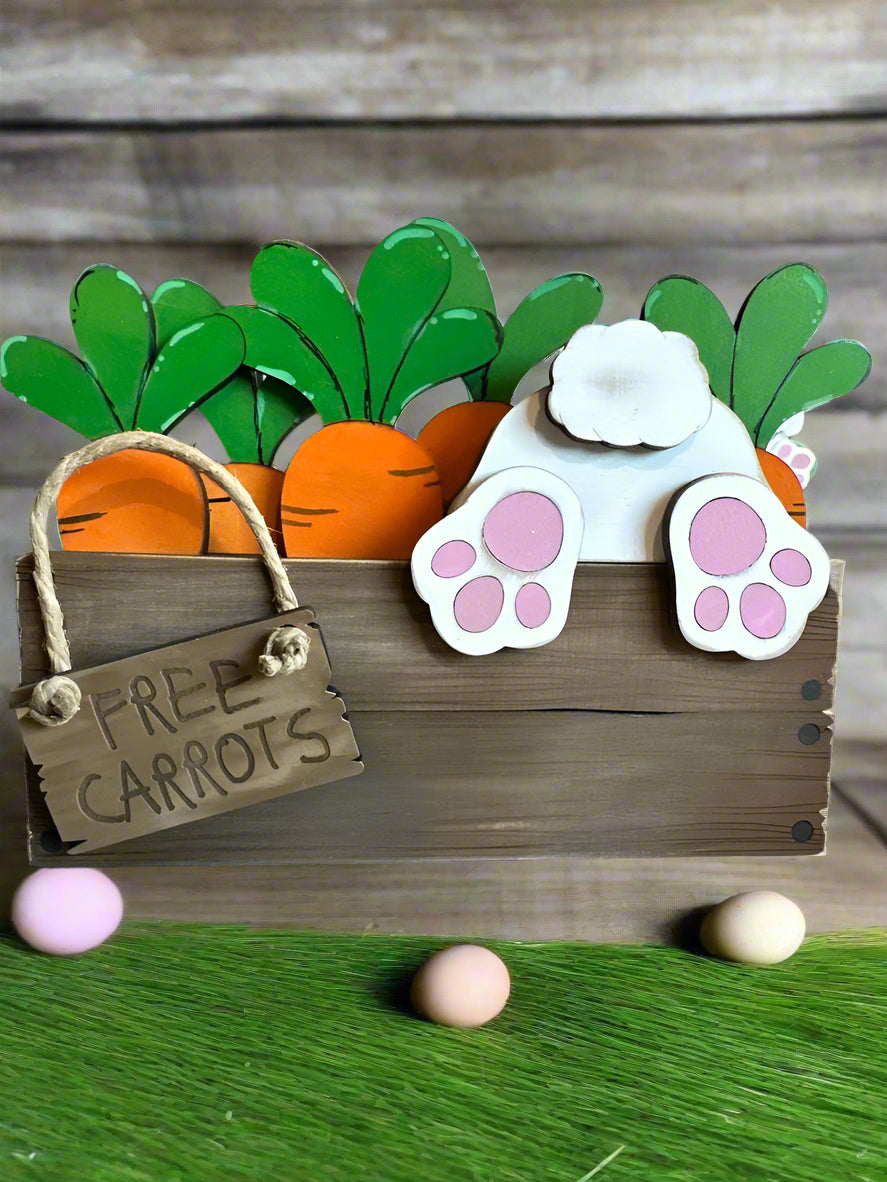 Shelf Sitter | Carrot Garden Bunny