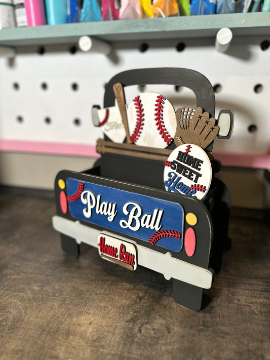 Interchangeable Farmhouse Add-On For BOX Truck - Baseball | DIY Starter Kit