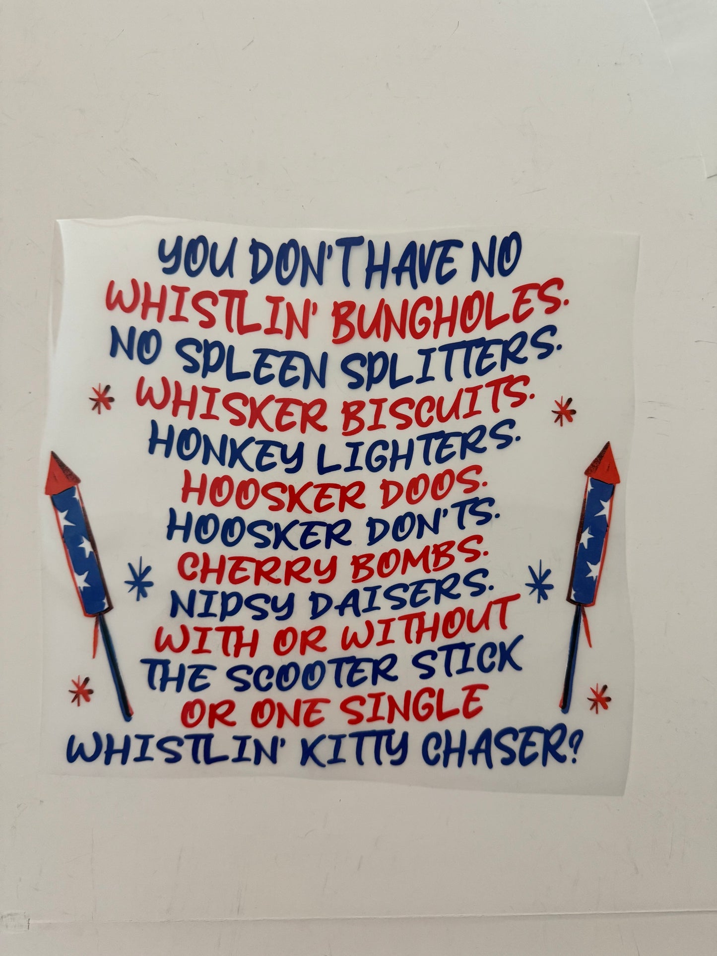 DTF Transfer Only - I'm Voting For The Felon | Pocket Transfer Only