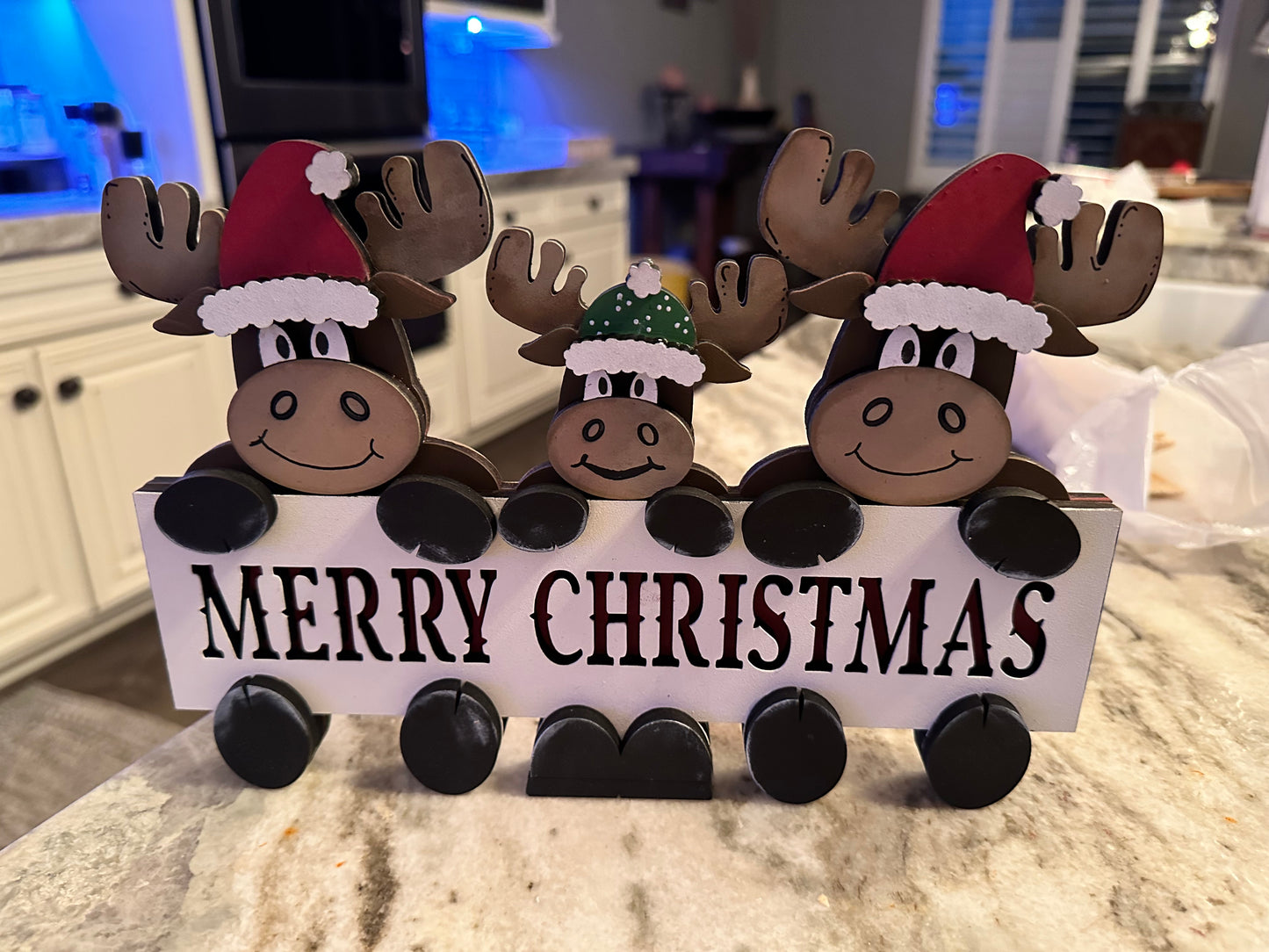 Merry Christmas Reindeer Shelf Sitter