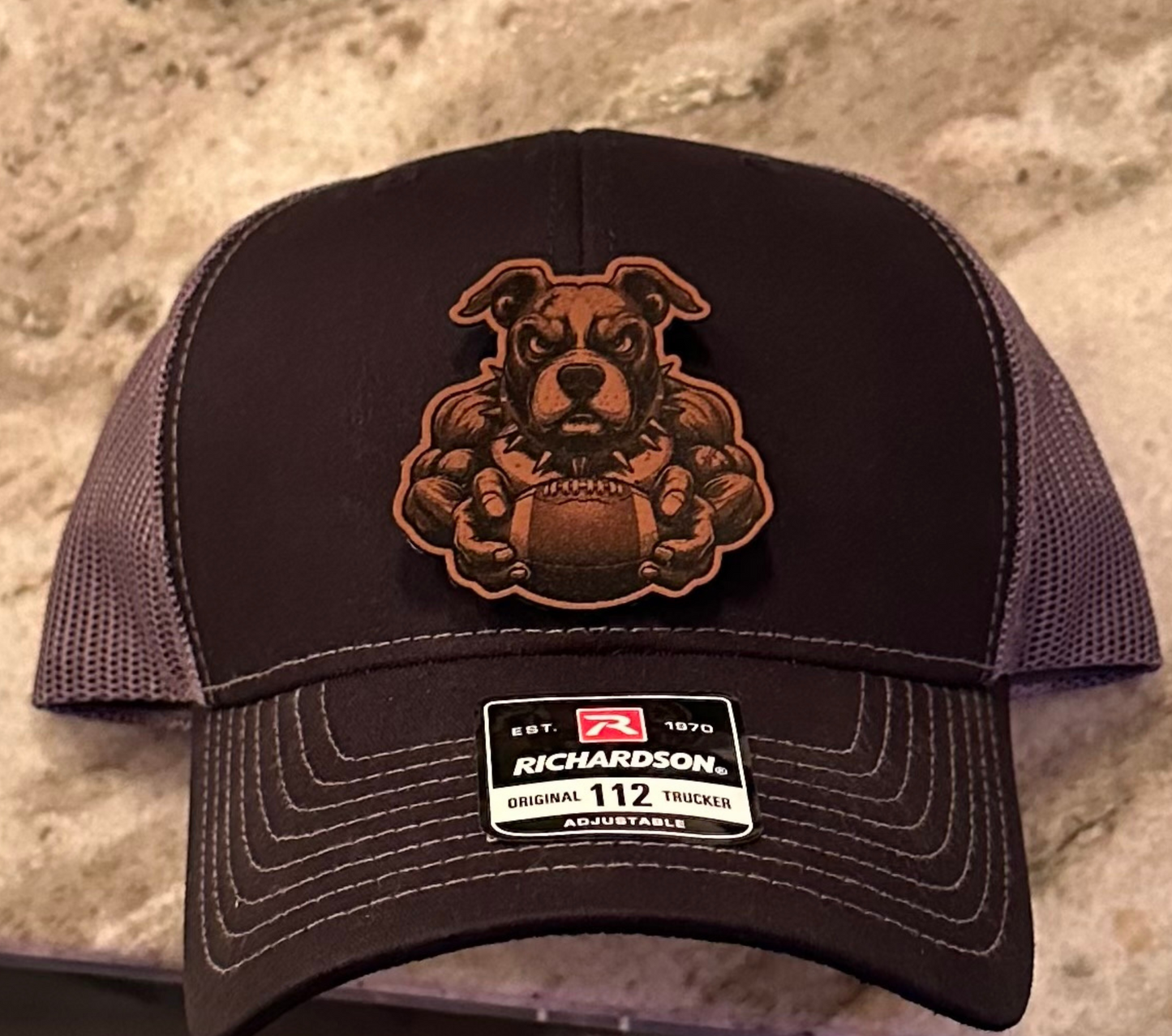Customizable Leather Patch Richardson 112 Trucker Hat