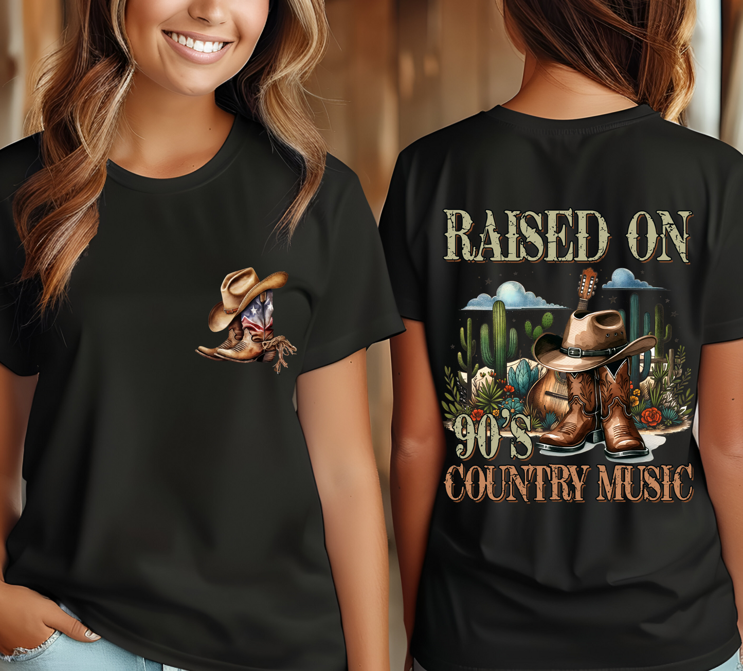 Raised On 90's Country - Graphic T-Shirt