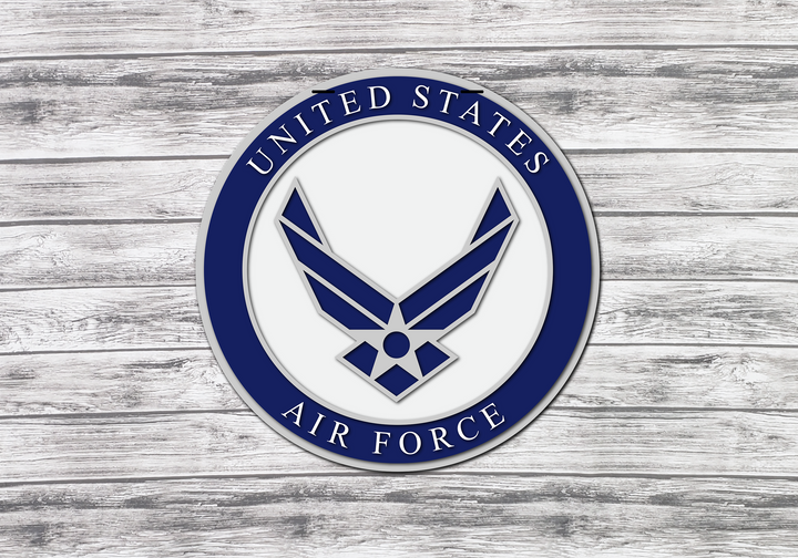 United States Air Force | Finished - Tabletop or Large Door Sign (Hand Painted)