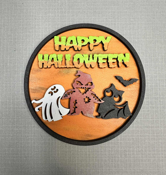 Happy Halloween - Ghost, Oogie Boogie, & Bat | Add On For Home Sweet Home Sign