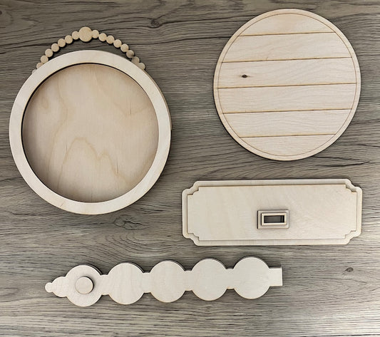 DIY Starter KIT - Tabletop Interchangeable Sign ONLY