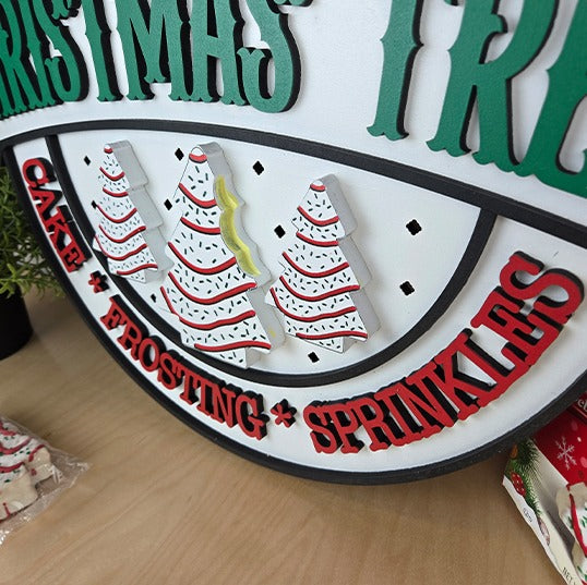 Farm Fresh Christmas Trees | Handcrafted Finished Tabletop Or Large Door Signs