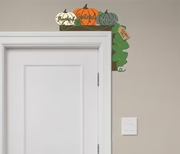 Thankful Grateful Blessed Stacked Pumpkins | DIY Door Corner