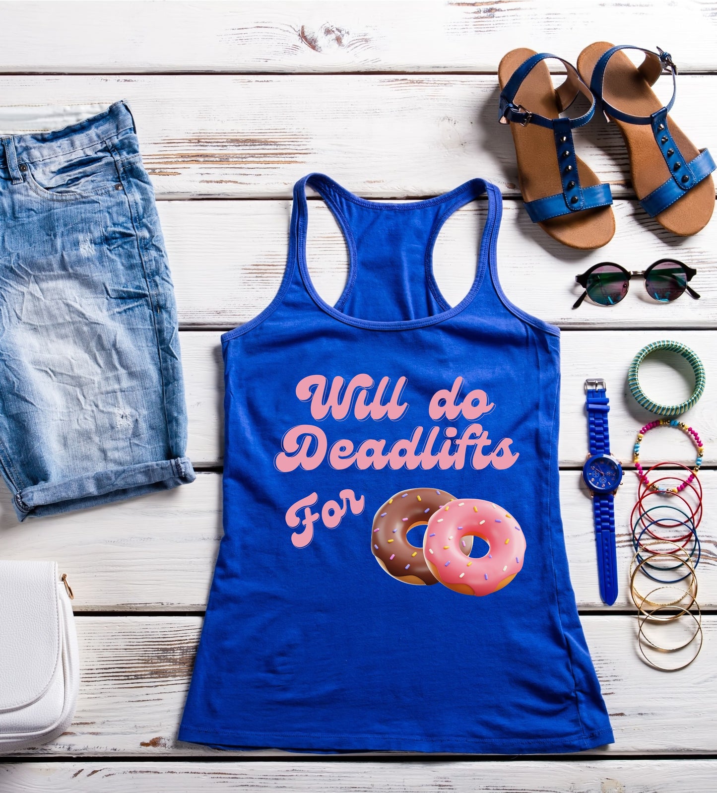 Will Do Deadlifts For Donuts - Tank Top