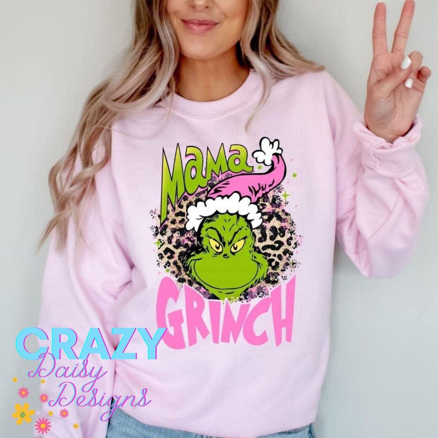 Mama Grinch Sweatshirt - Crazy Daisy Boutique
