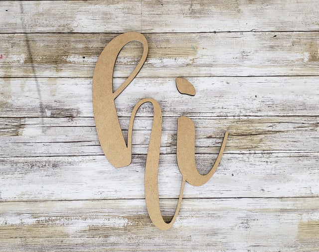 Craft Kit - Unfinished Word - Hi