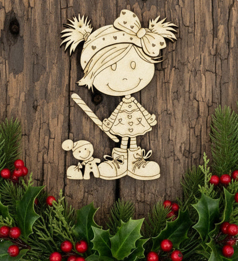 Candy Cane Cutie Christmas Ornament | Digital Download - SVG Cut Files ONLY!