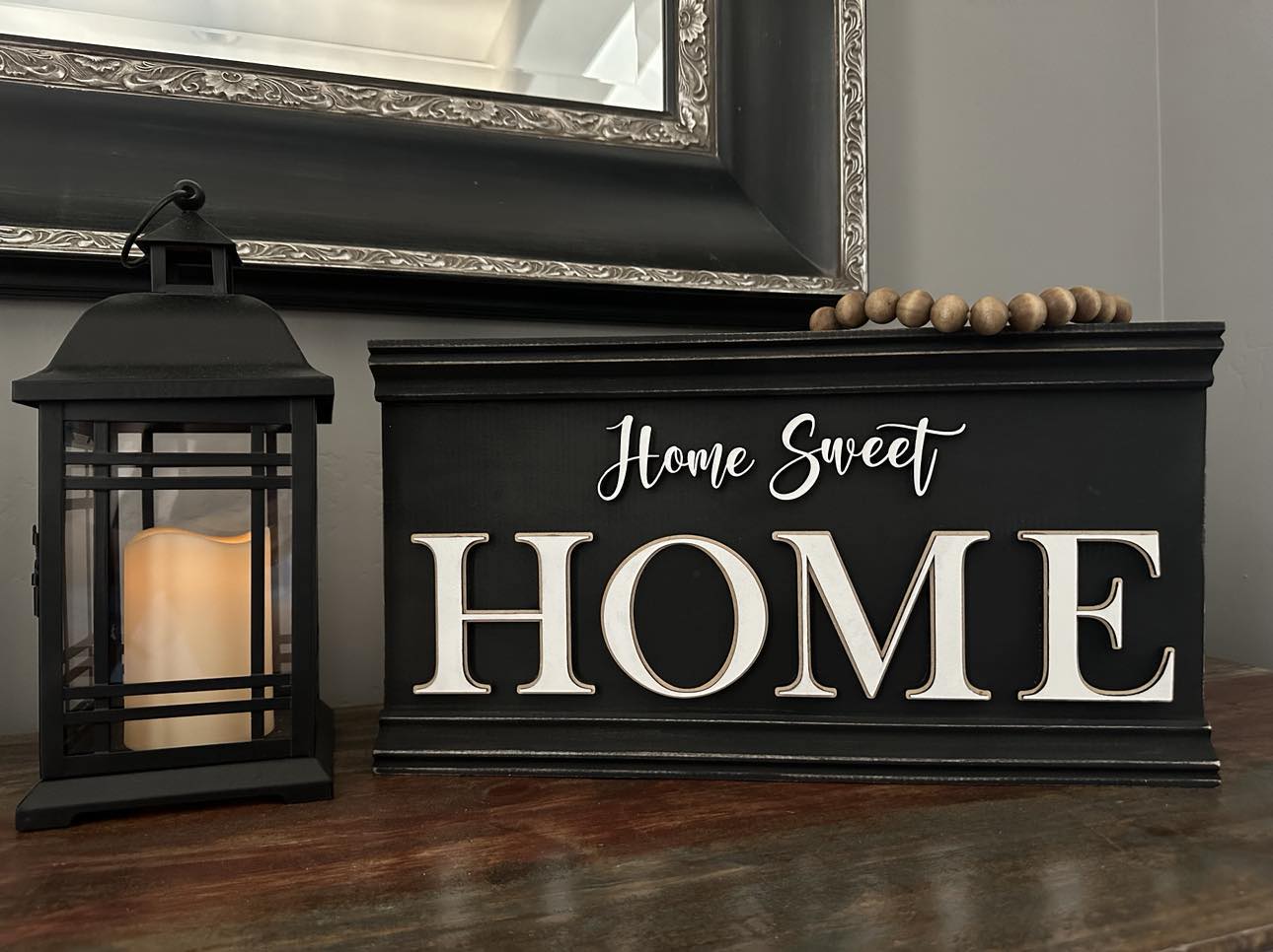 Home Sweet Home Sign with interchangeable "O"