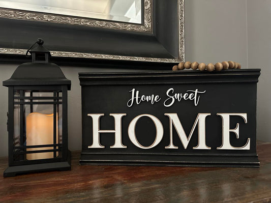 Home Sweet Home Sign with interchangeable "O"