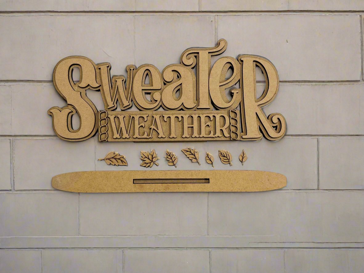Sweater Weather Shelf Sitter / Tabletop Decor