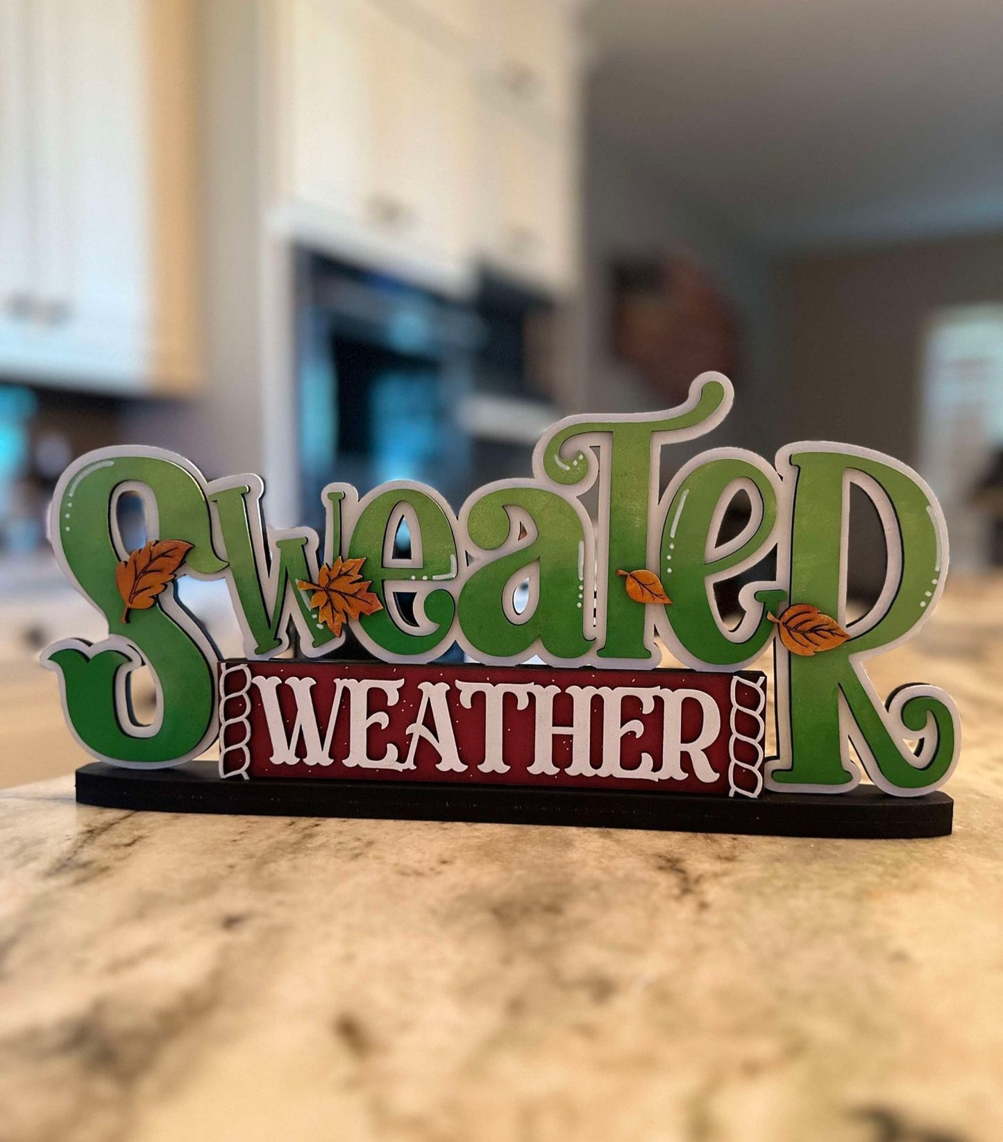Sweater Weather Shelf Sitter / Tabletop Decor