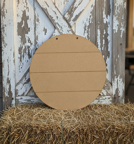 5Pk - 4"-24" x 1/4" Shiplap MDF Round Circles For Laser Cutters