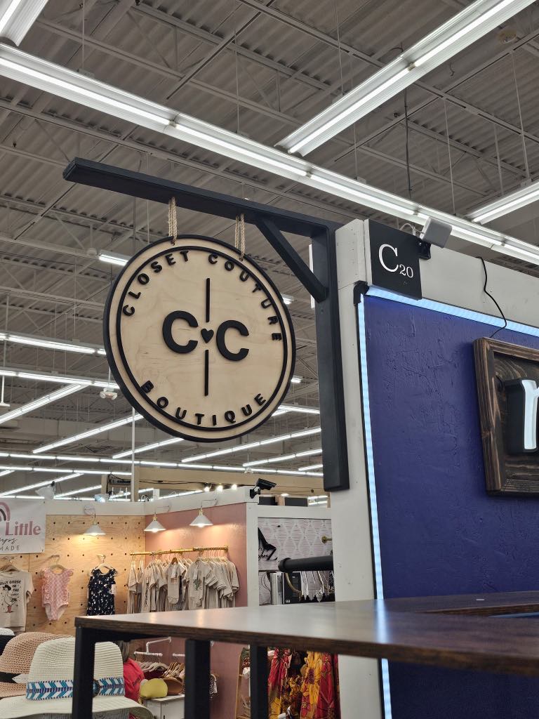 Custom Wood Business Sign & Post | Call Me For Quote