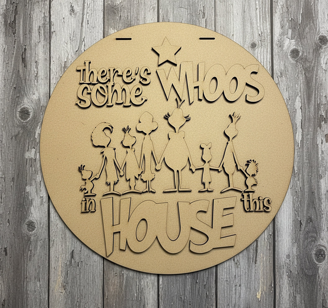 There's Some Whoos In This House | DIY Door or Tabletop Kit