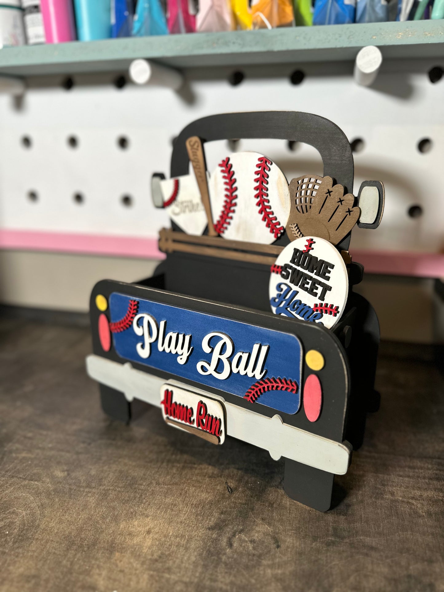 Unfinished DIY Project Kit - Interchangeable Farmhouse Add-On For BOX Truck - Baseball