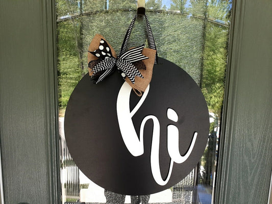 Finished -  Large Door Hanging Sign - Hi