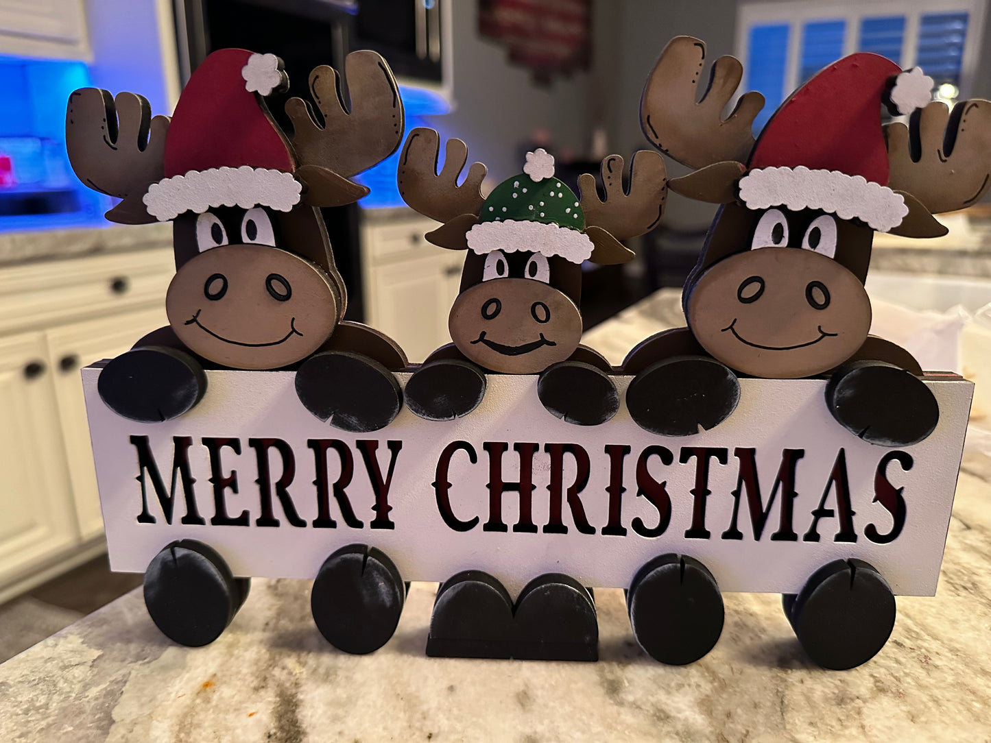 Merry Christmas Reindeer Shelf Sitter