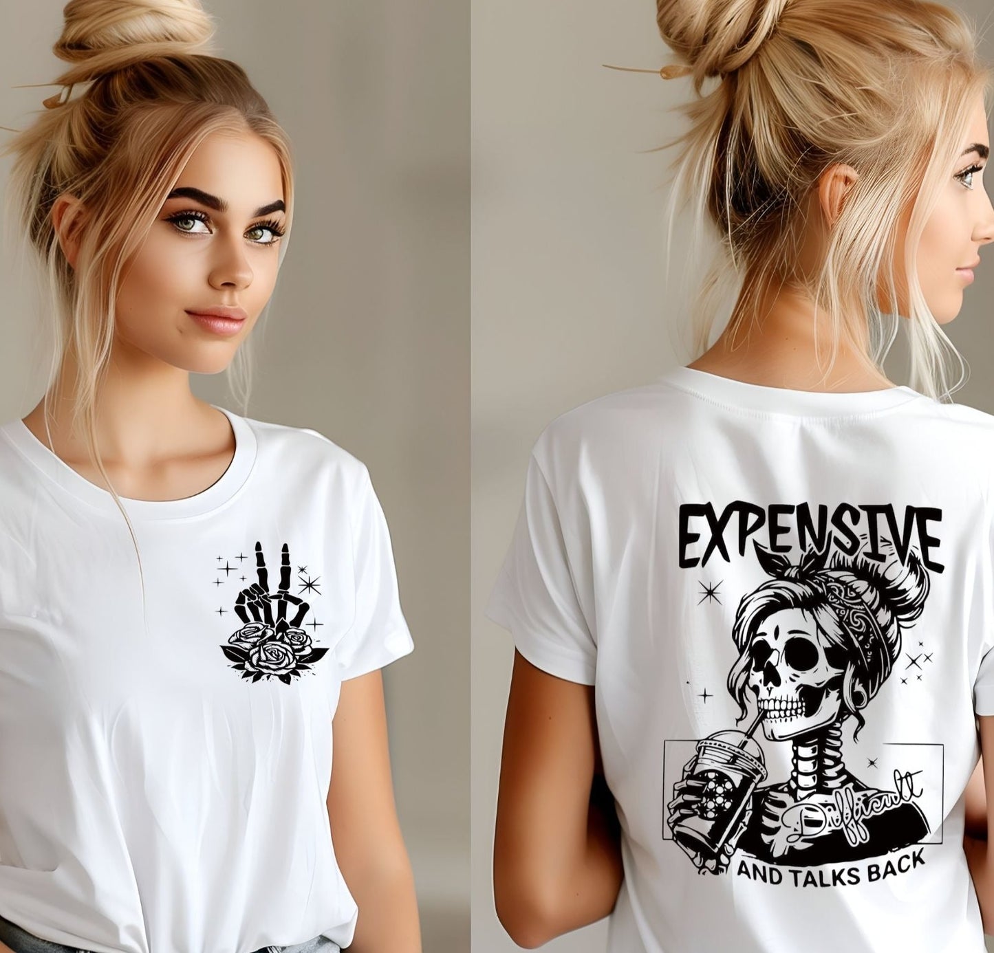 Expensive & Talks Back - Graphic T-Shirt