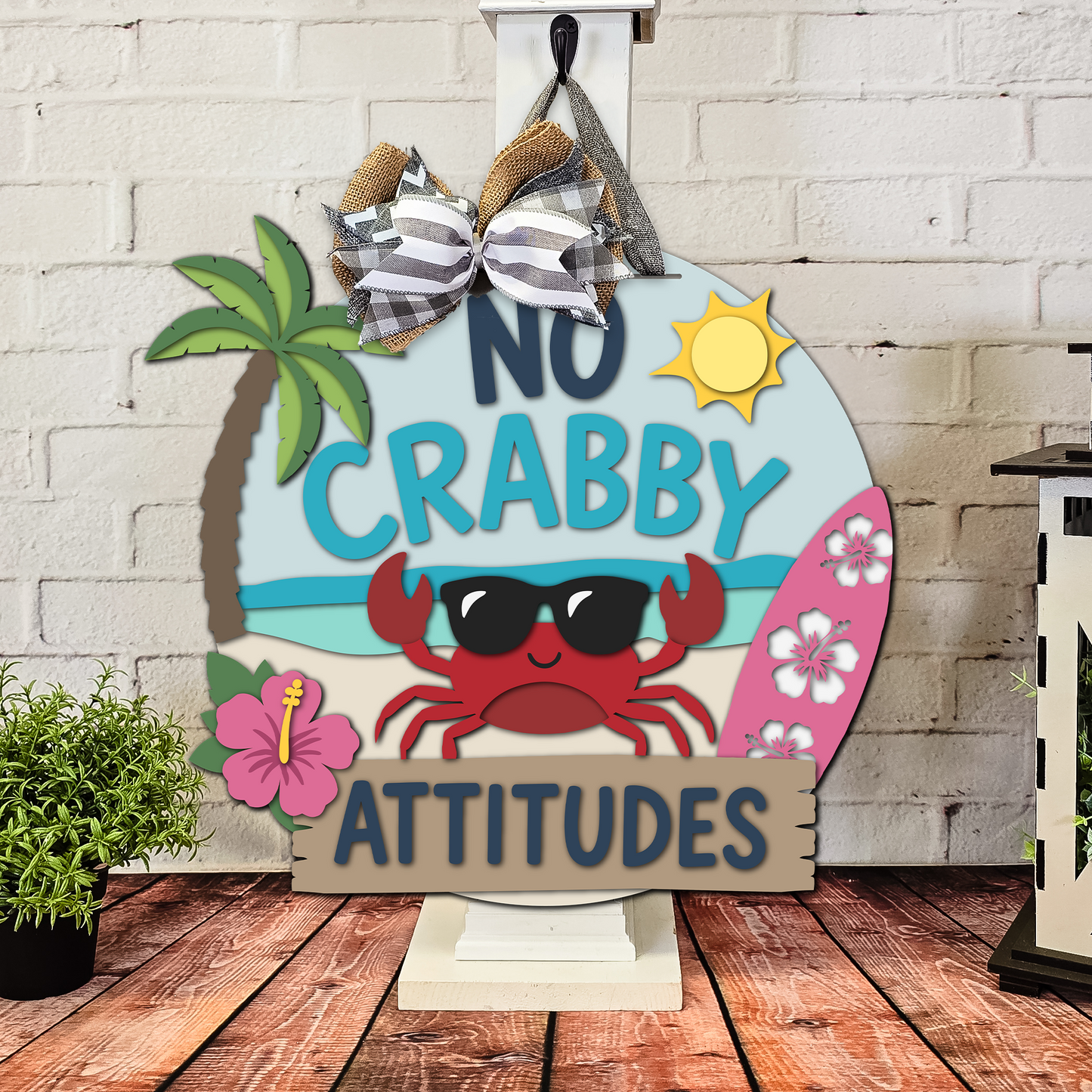 No Crabby Attitudes | DIY Door or Tabletop Kit