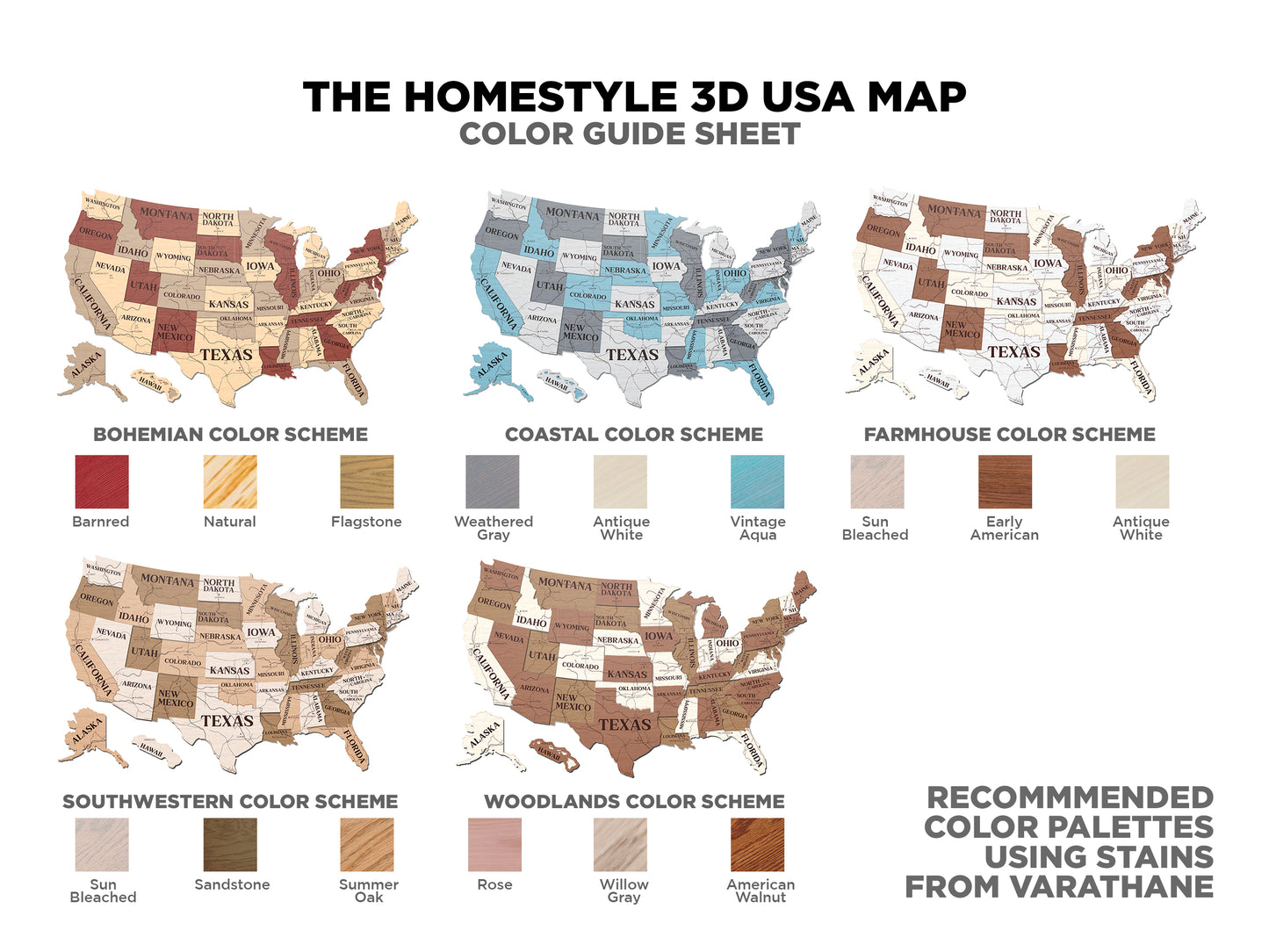 3D USA Map
