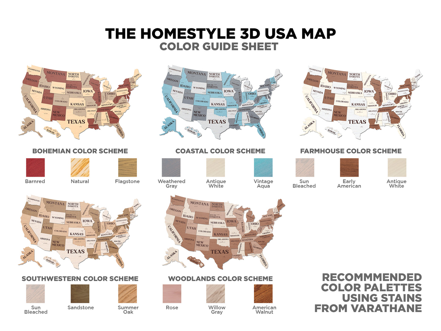 3D USA Map
