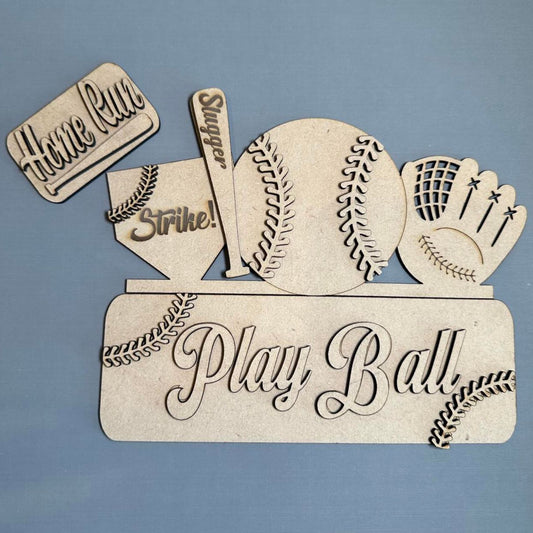 Unfinished DIY Project Kit - Interchangeable Farmhouse Add-On For BOX Truck - Baseball