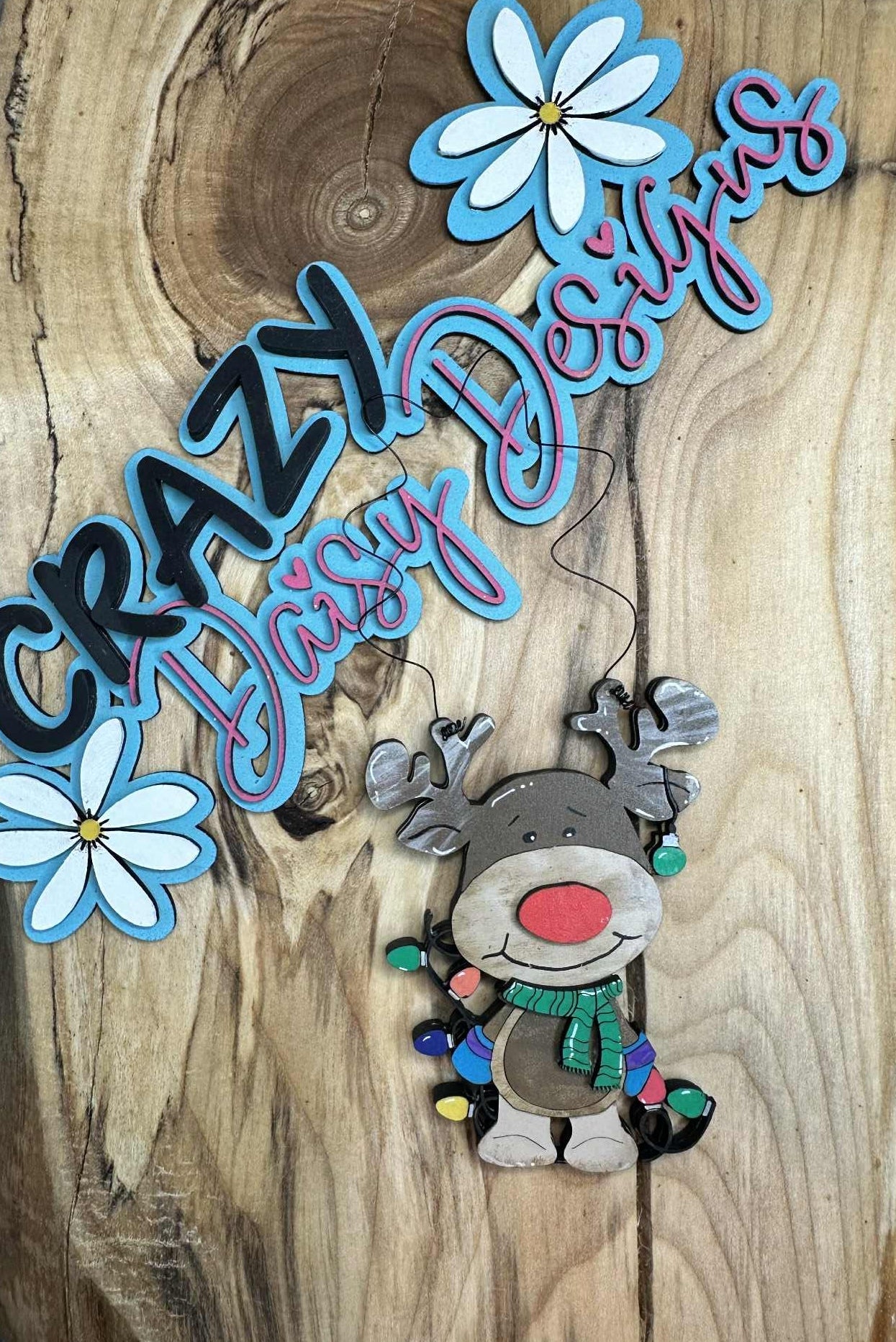 Whimsical Reindeer Ornament | Digital Download - SVG Cut Files ONLY!