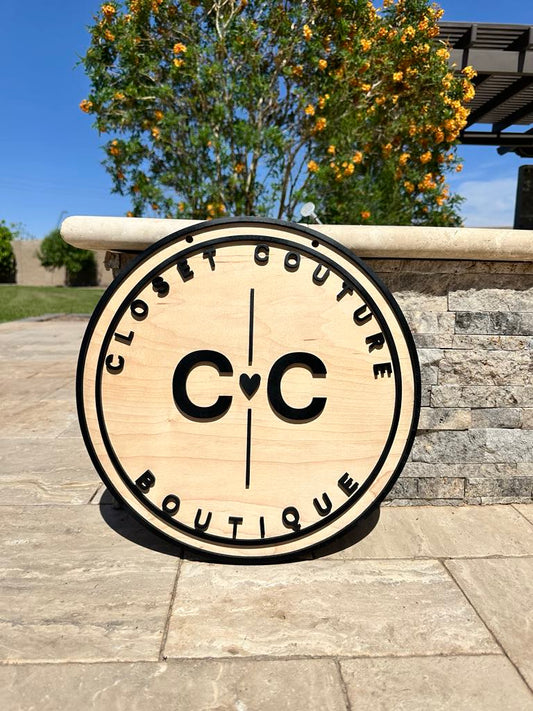 Custom Wood Business Sign & Post | Call Me For Quote