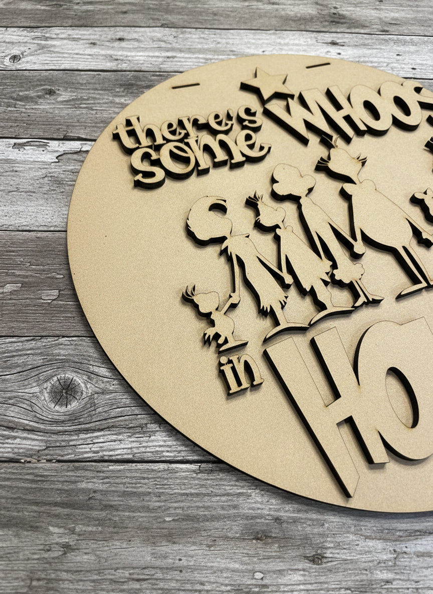 There's Some Whoos In This House | DIY Door or Tabletop Kit