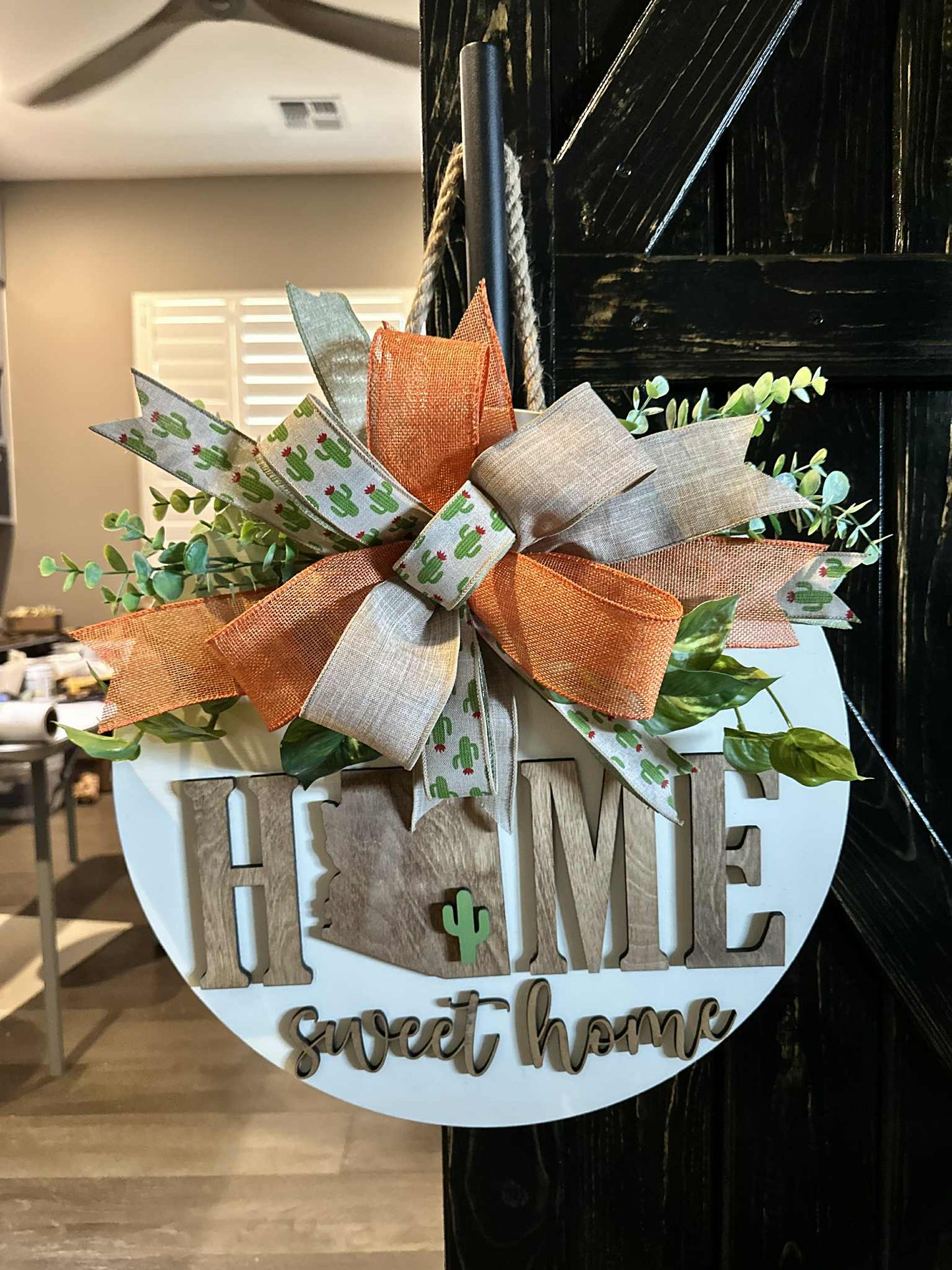 18" Inch Arizona Home Sweet Home Door Sign
