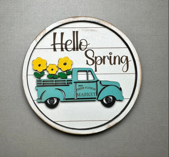 Spring Add On Hello Spring | Add On For Home Sweet Home Sign – Crazy Daisy-Designs