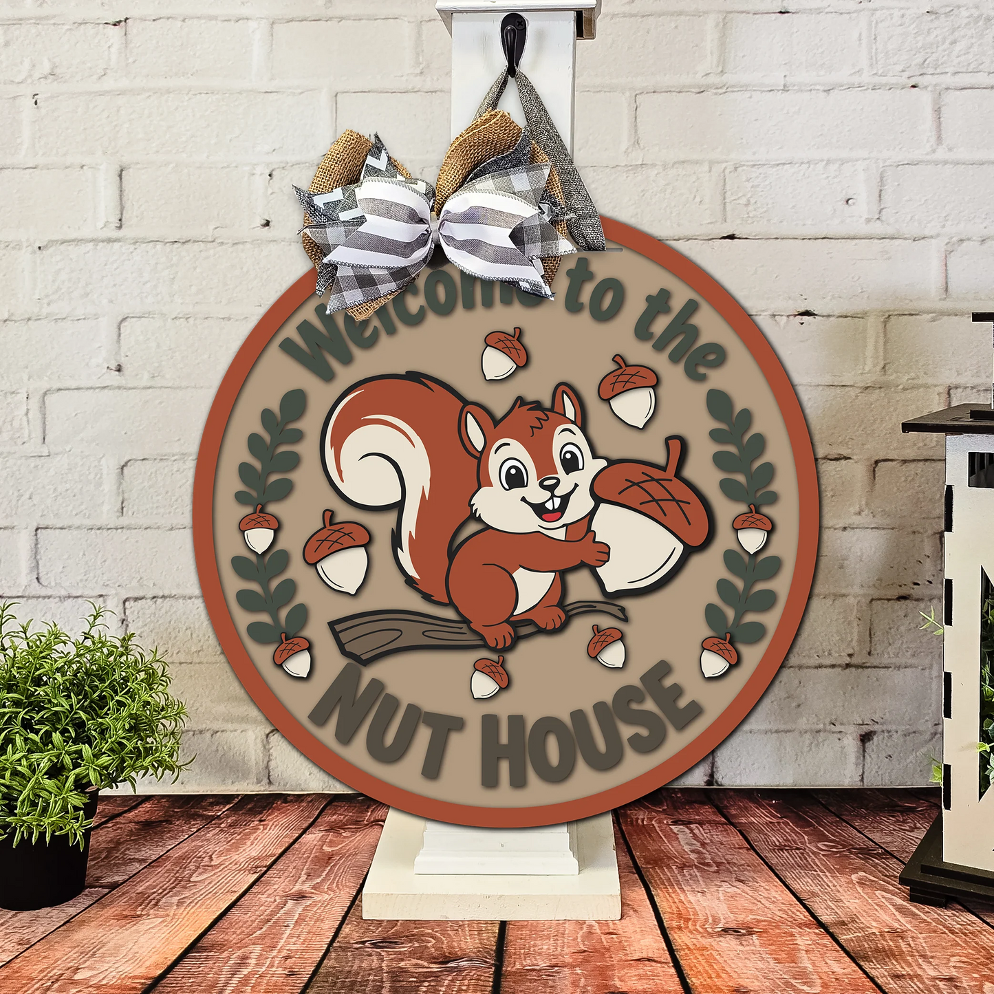Welcome To The Nut House (Version #2) | DIY Door or Tabletop Kit