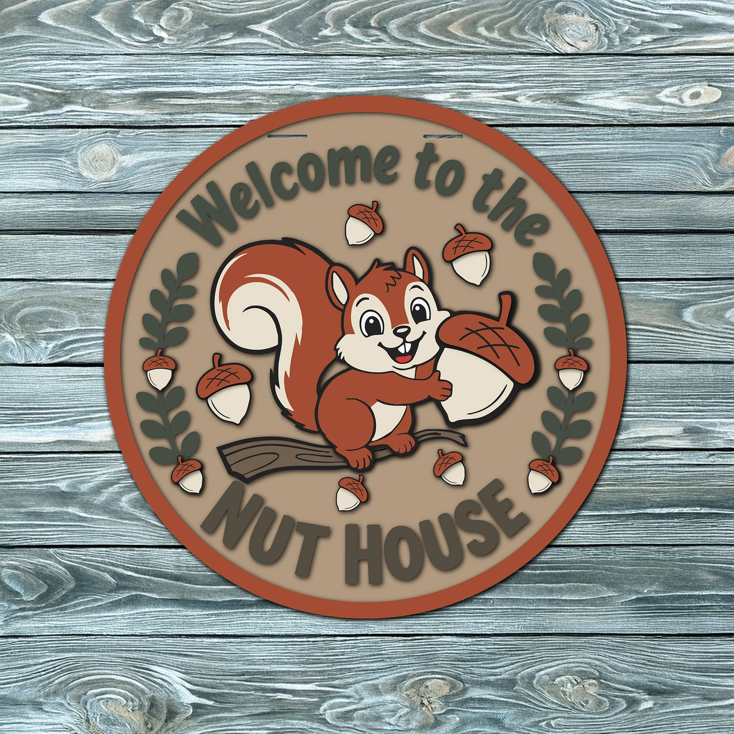 Welcome To The Nut House (Version #2) | DIY Door or Tabletop Kit