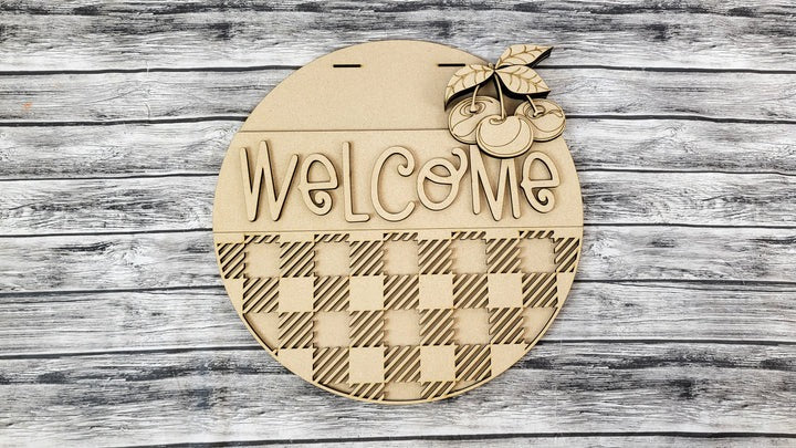 Cherries Door Sign | DIY Door or Tabletop Kit