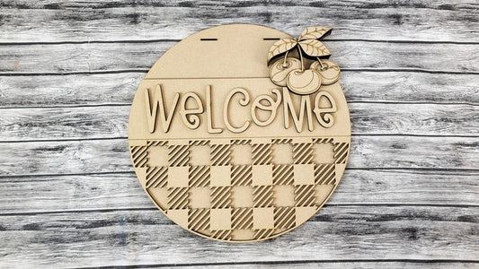 Cherries Door Sign | DIY Door or Tabletop Kit
