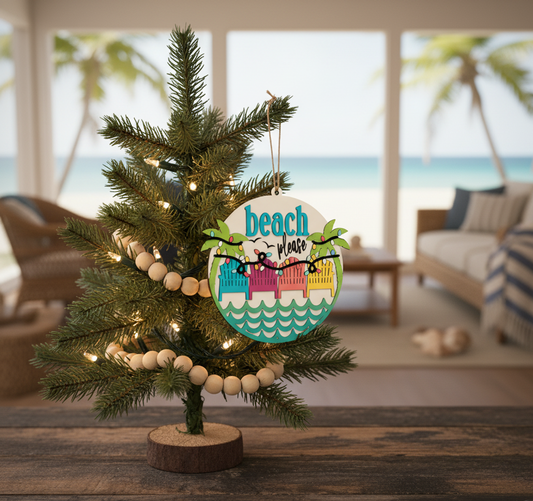 Christmas Ornament | Life is A Beach